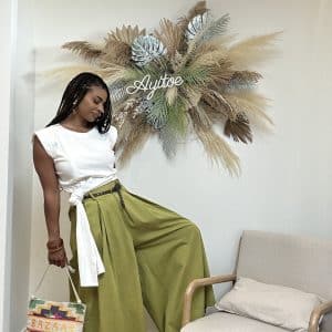 Pantalon palazzo XXL olive