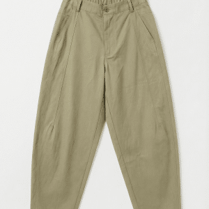 Pantalon barrel vert sauge
