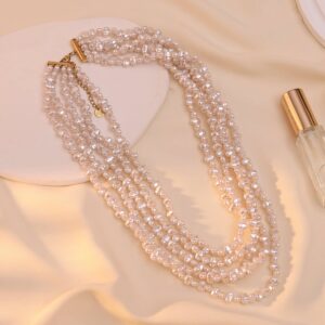 Collier multi-rangs DORIA nacré